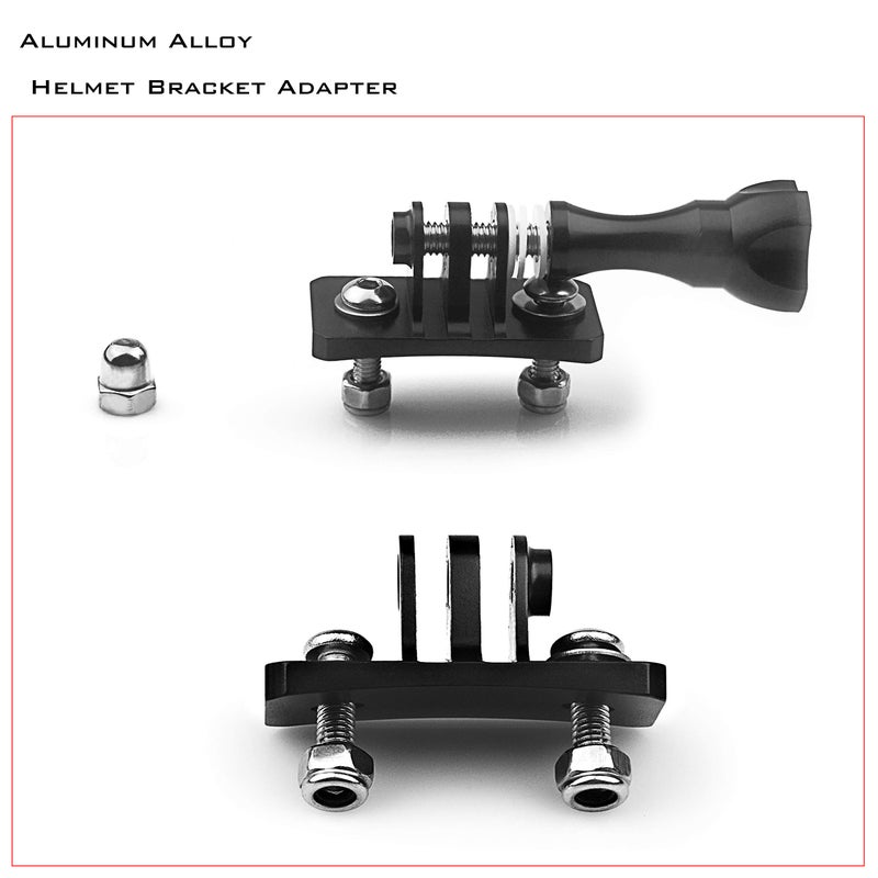 Niewalda Universal Helmet Fixed Mounts, Metal Bracket Adapter, Camera Accessories for GoPro Series Sport Camera/Skydiving Helmet with 1/4" Screw Adapter (Aluminum Alloy) - Image 2